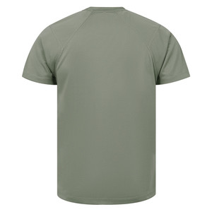 เสื้อยืดสำหรับผู้ชายใส่วิ่งออกกำลังกายผ้าโพลีเอสเตอร์87% 13% ผ้าสแปนเด็กซ์แห้งเร็วระบายอากาศ - Product Image 4