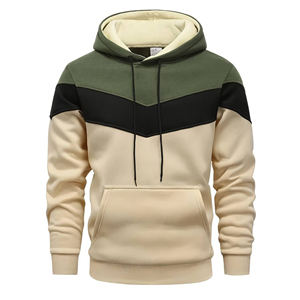 OEM personalizado ropa de invierno con capucha hombres pulóver sudadera cálida polar con capucha Streetwear Casual al por mayor de alta calidad de moda con capucha - Product Image 3