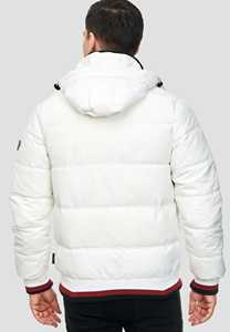 Veste matelassée à capuche légère sur mesure en polyester 100% grande taille Vêtement décontracté Rembourrage en coton Coupe-vent Veste à bulles pour hommes - Product Image 5