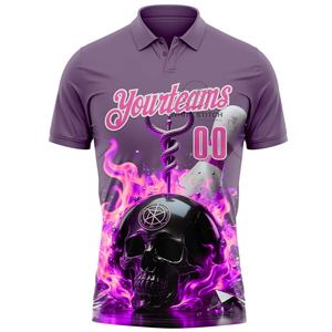 Wholesale Solid Breathable <b>Bowling</b> for Shirt Custom Logo Short Sleeve Teamwear Jersey Men Women Youth Sportswear League Uniform - Product Image 6