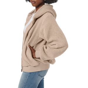 Veste polaire Sherpa pour femme respirante à capuche hiver léger confortable toutes tailles disponibles fabricant OEM - Product Image 4