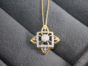 IGI Certifié Naturel Diamant Or Collier Ensemble Élégant Bijoux De Mariée De Luxe Poinçonné Conception Femmes Élégantes Déclaration Cadeau - Product Image 3