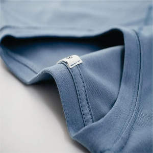 Usine directement fournir Logo personnalisé 100% coton peigné col montant haute rue Style anti-rides hommes 240g écologique - Product Image 3