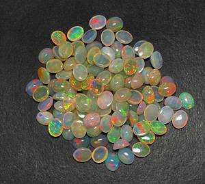 AAA qualité 7 pièces opale éthiopienne 8*10MM Cabochon ovale en vrac 5A qualité 11 CT améthyste couleur perle naturelle poire fabrication de bijoux IGI - Product Image 6