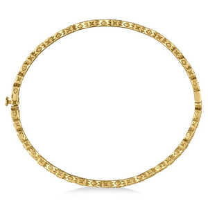 Brazalete de Diamantes Pavé de 0.55ct Estilo Vintage en Oro Amarillo de 14k - Product Image 2