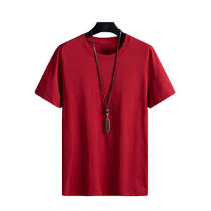 T-shirt en molleton français pour homme, coupe classique, couleur et taille personnalisées, 100% coton, coupe ample, durabilité, confort. - Product Image 1