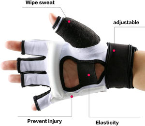 Guantes de medio dedo Mma de boxeo con logotipo personalizado al por mayor de alta calidad/Guantes Mma superventas recién llegados - Product Image 4