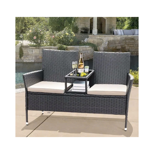 Precio al por mayor al aire libre silla de mimbre 2 plazas sofá conjunto muebles Benchlove cartón embalaje Phu Linh fabricante Original - Product Image 1