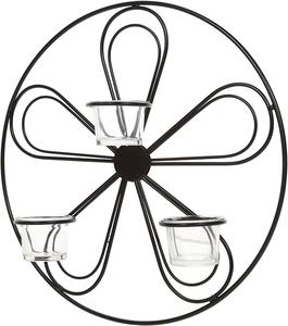 Premium Modern Black Metal <b>Candle</b> Stands Durable Handcrafted <b>Holder</b> With Attractive Wire Design for Lighting <b>Wall</b> Displaying - Product Image 5