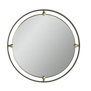 Decorative Sunburst Design <b>Round</b> <b>Wall</b> <b>Mirror</b> With Premium Artistic Metal Frame For Elegant Interiors - Product Image 2