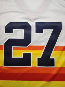 Camiseta de béisbol personalizada para hombre, Camiseta deportiva de poliéster con cuello en V bordada, camisetas de béisbol con nombre y número personalizados - Product Image 4