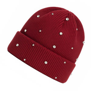 Gorro de Invierno de Alta Calidad con Diseño Jacquard, Estilo 2026, con Pedrería, Unisex, Transpirable e Impermeable, 100% Acrílico - Product Image 2