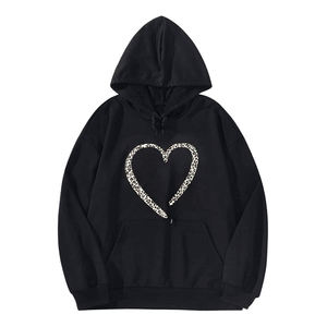 Vente en gros de sweats à capuche surdimensionnés à manches longues imprimés et teints par nœud avec logo sur le devant pour femmes manteau d'hiver grande taille - Product Image 4