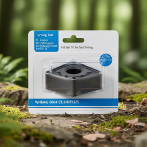 Inserto de Torneado Indexable WNMG 080412E-NMT9325 D. 5.16mm MT-CVD con Recubrimiento ISO, Paquete de 10 para Torneado de Piezas - Product Image 3