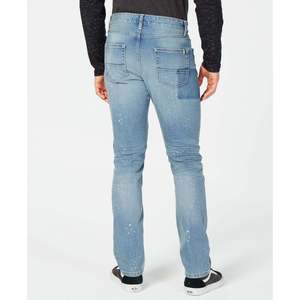 Jeans American Rag da Uomo Stile Drift con Schizzi di Vernice, Slim Fit Elasticizzati, Taglia 32x34, Design Patchwork - Product Image 2