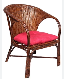 Sillón cómodo de caña de bambú artesanal de lujo, sillón de ratán de bambú Natural para exteriores, silla de salón para sala de estar, balcón, silla de jardín - Product Image 6