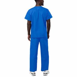 Ensemble de gommage pour uniforme Mn, Top extensible et pantalon avec poches multiples pour vêtements de travail de médecin - Product Image 2