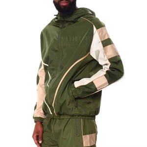Breathable Windbreaker Hoodie <b>Set</b> With <b>Mesh</b> Lining For Airflow <b>Two</b> <b>Piece</b> Windbreaker Hoodie <b>Set</b> With Functional Pockets - Product Image 5