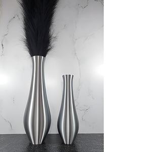 Florero de mesa de flores de Metal plateado moderno, decoración de boda recién llegada para mesa central o piso para decoración de habitación - Product Image 1