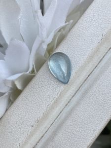 Impresionante PIEDRA DE cabujones con forma de pera Aguamarina de Color superior con buen brillo, piedras preciosas sueltas para hacer joyas de 2,39 quilates - Product Image 2