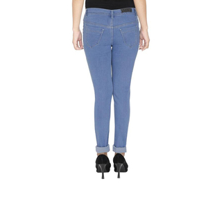 Custom Design Loose Fit <b>Jeans</b> Denim Pants for Women Hot Sale <b>Jeans</b> Young Women Cotton <b>Elastic</b> Pant - Product Image 1