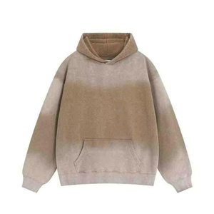 Custom Logo 400gsm Cotton <b>Blend</b> Unisex Oversized Drop Shoulder Acid Washed Hoodies for Men Women - Product Image 2