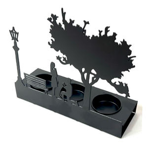 เชิงเทียนเหล็กใส่เทียนทีไลท์ทำด้วยมือดีไซน์พิเศษสำหรับตกแต่งงานแต่งงานในบ้านหรูหราทันสมัย - Product Image 2