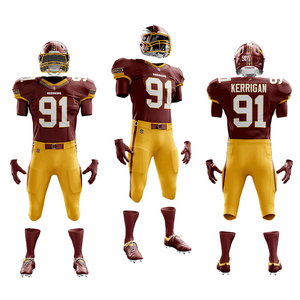 Último Modelo de Ropa Deportiva Americana, Conjunto de 2 Piezas de Uniformes de Fútbol Americano Transpirables con Estampado, Uniformes de Fútbol Americano Elegantes - Product Image 3