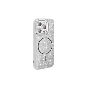 Funda Trasera Brillante de Lujo Netzy para iPhone 15 Pro, Compatible con Carga Magsafe, Negra, Silicona y PC con Electrochapado - Product Image 4