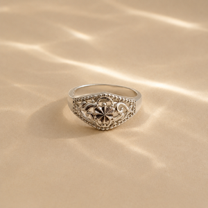 Bague signet en acier inoxydable plaqué or, style vintage tendance - Product Image 5