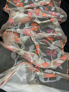 RESHOM MOSLIN HAND MADE JAMDANI SAREE Robe tissée écologique légère à séchage rapide pour filles pour les mariages - Product Image 2