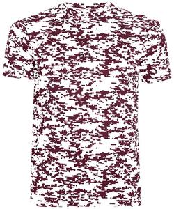 Venta al por mayor de camisetas de cuello redondo para hombre 100% algodón Impresión digital Tallas grandes Caza Camo Knitted Fitness Crew Camisetas - Product Image 4