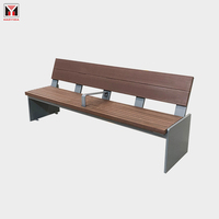 Haoyida Assurance qualité 3 places banc en bois jardin meubles en bois dur utilisé bancs de parc en plein air