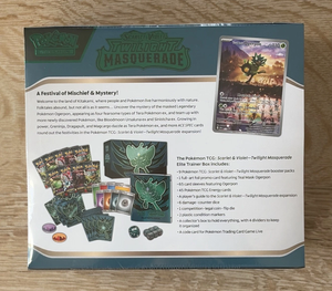 Oferta de Descuento Tcg Scarlet y Violet Twilight Masquerade Elite Trainer Box Pokémon Venta al por Mayor - Product Image 1