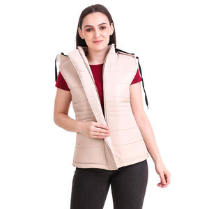 Chaleco acolchado personalizado para mujer con cremallera, chalecos acolchados cálidos, chaleco sin mangas acolchado para mujer - Product Image 6