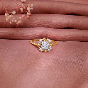 GIVA Heer by GIVA-Anillo de diamantes cultivados en laboratorio de chakras de oro amarillo - Product Image 6