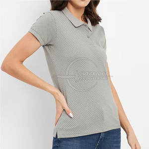 Meilleur Prix Femmes Polo T-shirts À Vendre En Gros Polo T-Shirt Femmes 100% Coton Personnalisé OEM Service - Product Image 3