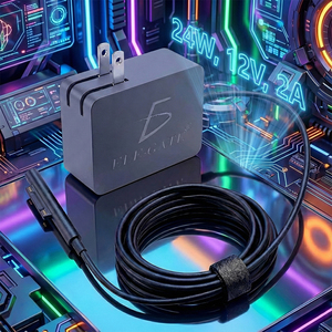 Alimentatore 24W 12V 2A per Microsoft Surface Pro 3 Pro 4, in Lega di Alluminio, Presa EU Standard, Uscita 5V/1A, Potenza 90W - Product Image 5