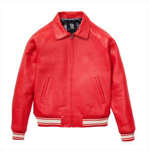 Faux cuir vestes hommes Vintage marron 100% peau de vache manteau hommes mince mode Biker cuir veste hommes - Product Image 3