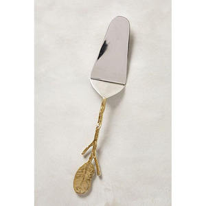 Esparcidor de queso con mango largo redondo, mantequilla simple pulida plateada, logotipo personalizado, juego de rebanador de queso - Product Image 4