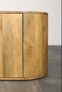 Mueble TV de madera maciza de 200 cm-Timea - Product Image 4