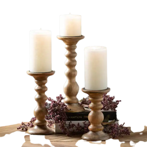 Bougeoir et support en bois fait à la main, nouveau Design pour la décoration de la maison de fabricants indiens, prix de gros - Product Image 2