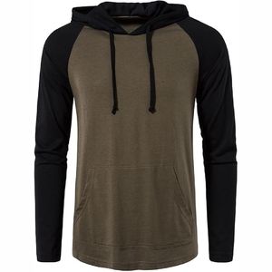 เสื้อฮู้ดแบบสวมหัวสำหรับผู้ชายสีทึบ2025ใหม่ - Product Image 5
