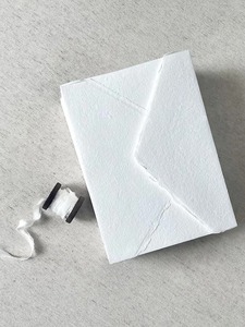 Enveloppe en papier blanc doux pour bord de plage 250Gsm 250 enveloppes/paquet Invite papier de calligraphie papier fait main - Product Image 4