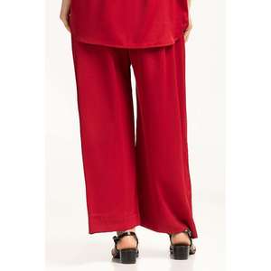 Pantalon large en crêpe anti-plis pour femme WM-COD-WS24-207B – Taille basse – Couleurs foncées – Tailles disponibles XS S M XL 3XL - Product Image 4