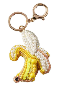 Magnifique porte-clés et porte-clés artisanal en cristal brodé avec des cristaux de couleurs mélangées en forme de crabe, écologique, pour filles, en provenance d'Inde - Product Image 4