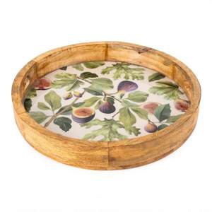 Bandeja de madera de resina con base deslizante suave para facilitar el transporte de alimentos Modelo de boda y fiesta - Product Image 2