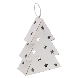 Ornements d'arbre de Noël faits à la main de la meilleure qualité Designs créatifs étoile/coeur finition peinte prix raisonnable cadeaux de noël - Product Image 4