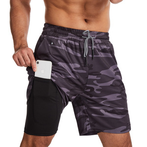 Short de sport double couche pour hommes, respirant, décontracté, à séchage rapide, pour la course d'été, tailles disponibles M-3XL - Product Image 1