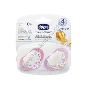 Chicco fisio ciuccio di gomma 4 + mesi-rosa
